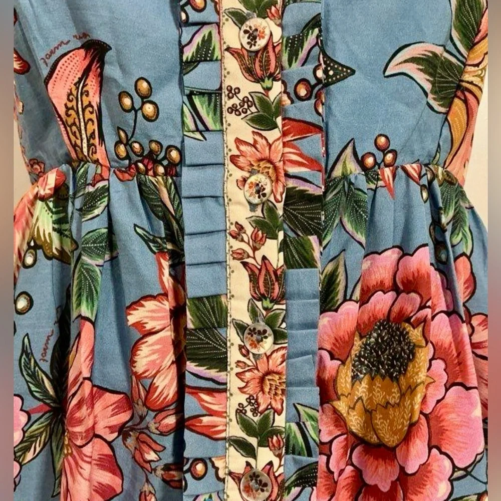 FARM Rio Wonderful Bouquet Blue Sleeveless Maxi Dress NWT  Size S  ($285 retail) - Picture 6 of 13
